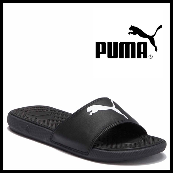 Puma Shoes - PUMA BLACK SLIP ON SPORT SLIDES ACTIVE SANDALS A3C